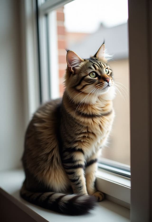 A cat photo turned into a coloring page