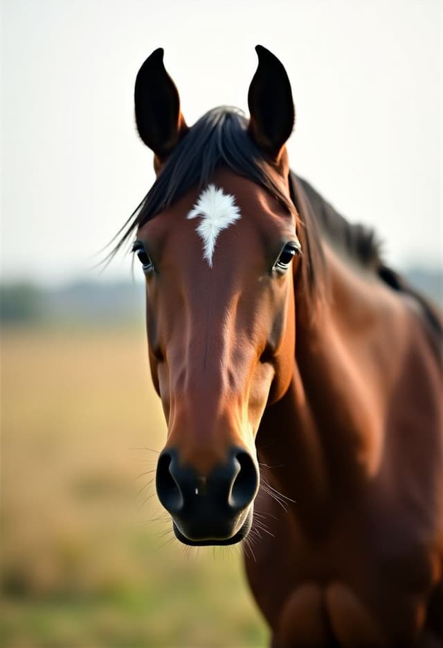 A horse photo turned into a coloring page